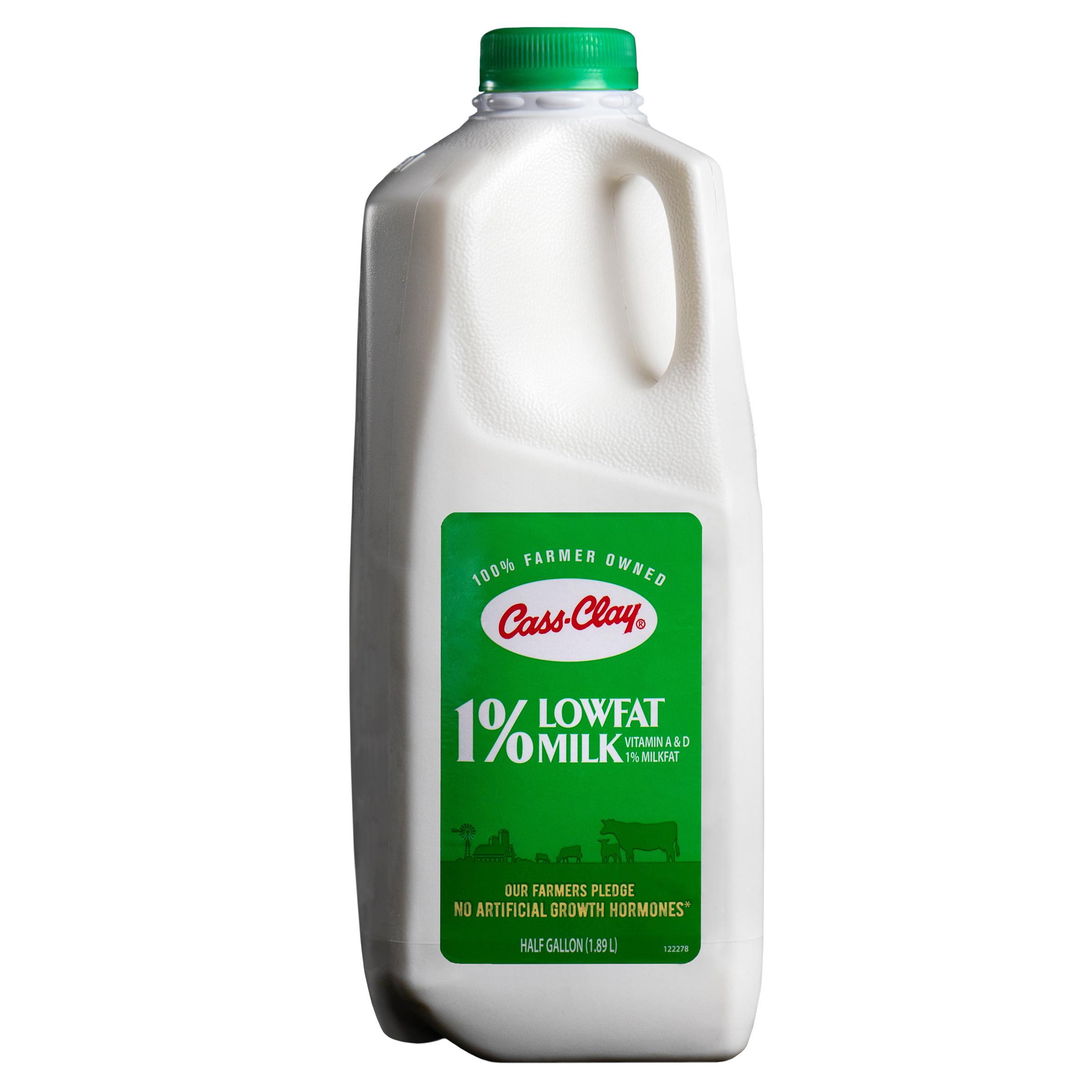 1 Lowfat Milk Half Gallon Cass Clay Creamery
